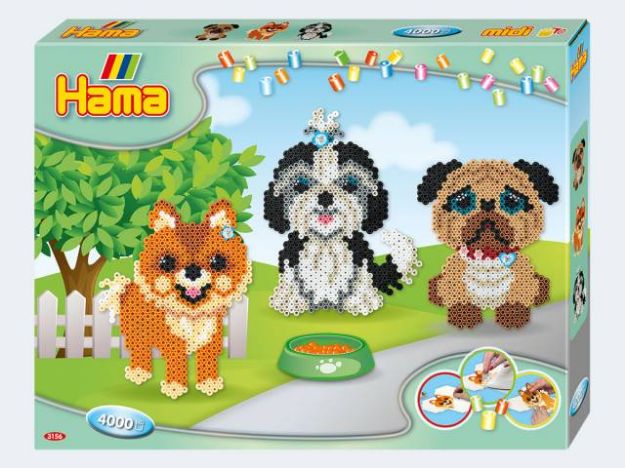 Bild von Hama Geschenkpackung Hundefreunde 5000 Perlen 3 Pl - 3156