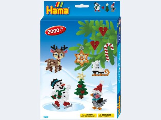 Bild von Hama 2000 Perlen Weihnachten - 3437