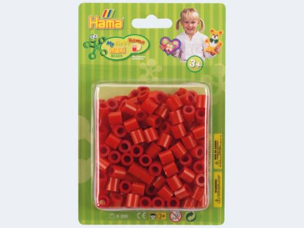 Bild von Hama Maxi 250 Perlen rot - 8505
