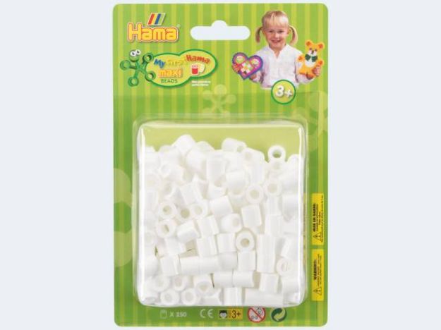 Bild von Hama Maxi 250 Perlen weiß - 8501
