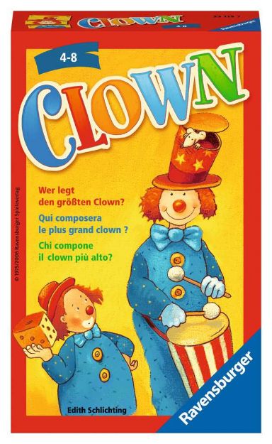 Bild von Clown - Würfel/Legespiel Mitbringspiel 4+ - 23115