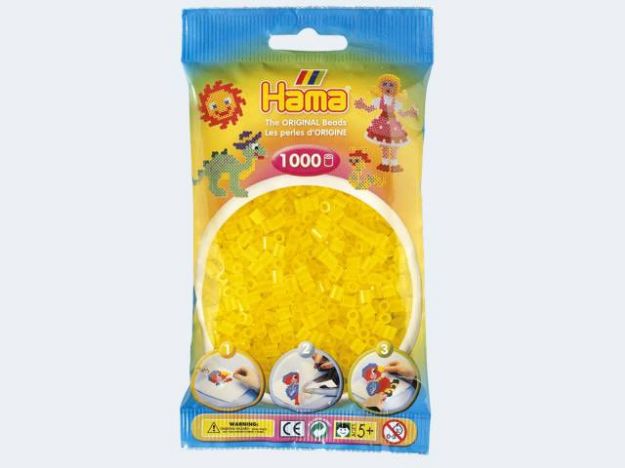 Bild von Hama 1000 Perlen gelb transparent - 207-14