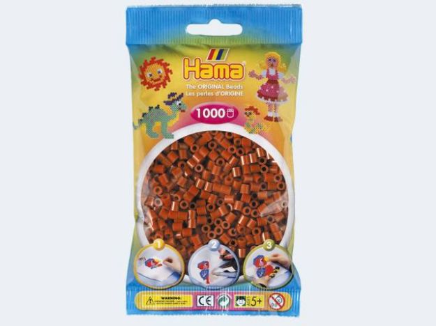 Bild von Hama 1000 Perlen rotbraun - 207-20
