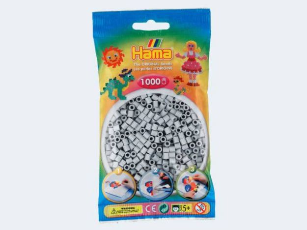 Bild von Hama 1000 Perlen hellgrau - 207-70