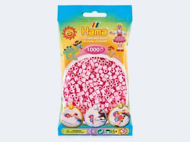 Bild von Hama 1000 Perlen rosa pastell - 207-95