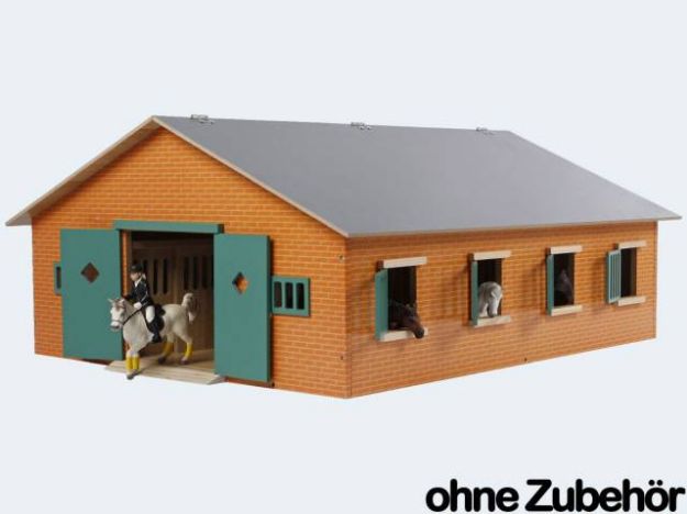 Bild von Farm Pferdestall 1:24 7Boxen 72x60 Holzbausatz - 610595