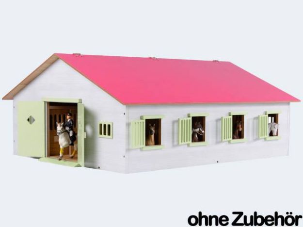 Bild von Farm Pferdestall 72x60cm 1:24 mit 7 Pferdeboxen - 610189