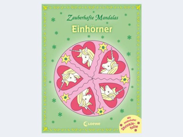 Bild von Mandalas Einhörner/Shrinklefolie z.Basteln 4J 80S - 7953
