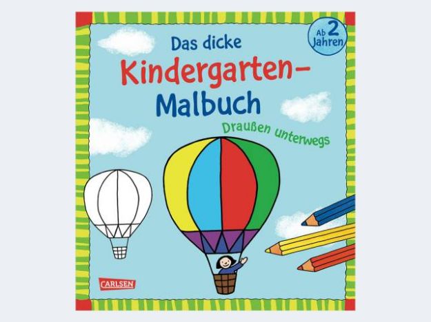 Bild von Das dicke Kindergarten-Malbuch Draussen unterwegs - 16007-2