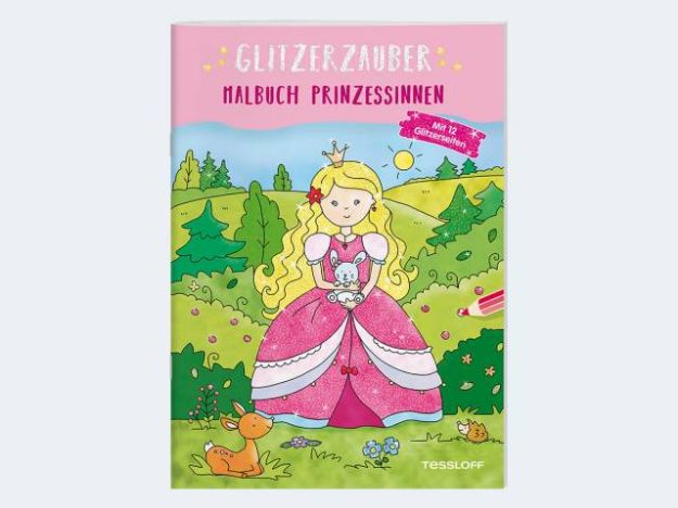 Bild von Glitzerzauber Malbuch Prinzessinnen - 4433-8