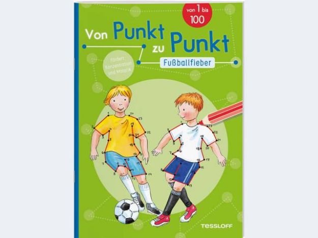 Bild von Punkt z Punkt 1-100 Fußballfieber 7J 32S 28x20cm - 4484-0