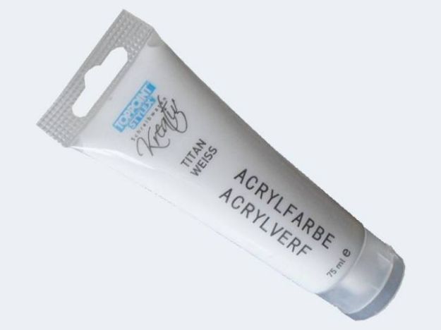 Bild von Acrylfarbe 75ml in Tube titanweiss - 28640