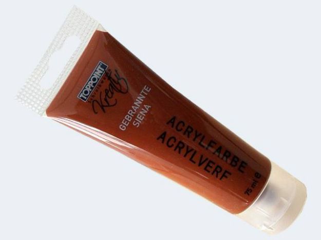 Bild von Acrylfarbe 75ml in Tube gebrannte siena - 28647