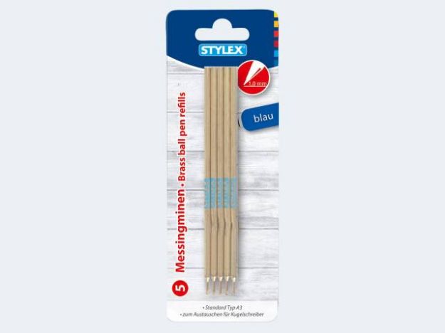 Bild von 5 Kuliminen Messing blau SB - Eine Verkaufseinheit = 10 Stück - 30510