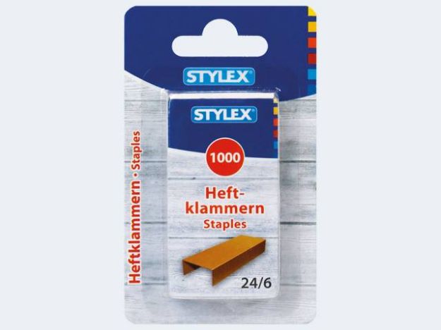 Bild von 1000 Heftklammern 24/6 SB - Eine Verkaufseinheit = 10 Stück - 31100