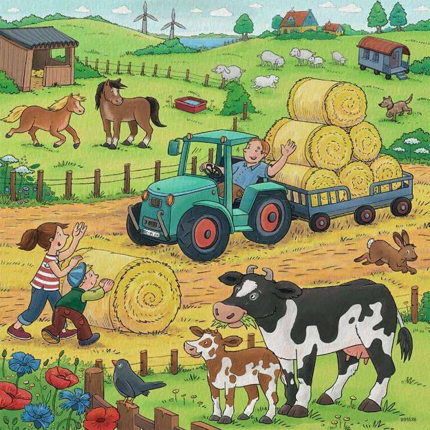 Bild von Puzzle Viel los auf dem Bauernhof 3x49T - 05078