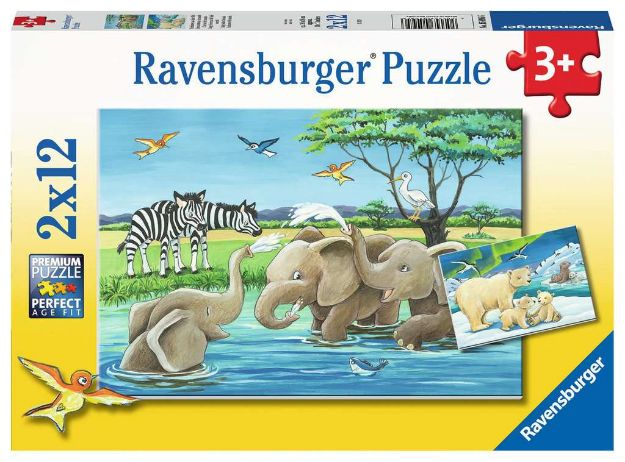 Bild von Ravensburger 05095 Puzzle Tierkinder aus aller Welt 24 Teile
