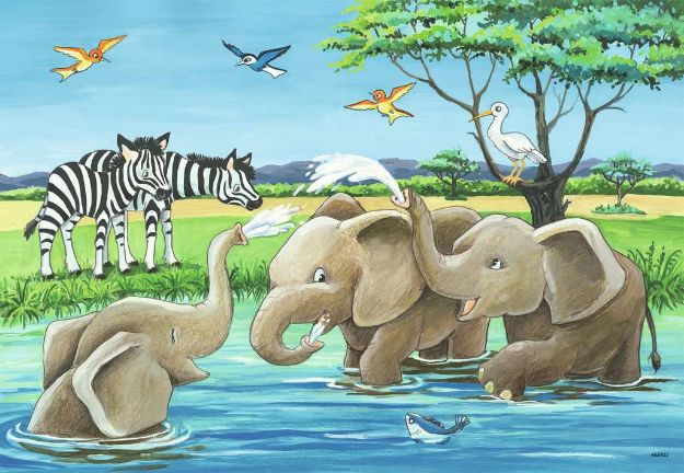 Bild von Ravensburger 05095 Puzzle Tierkinder aus aller Welt 24 Teile