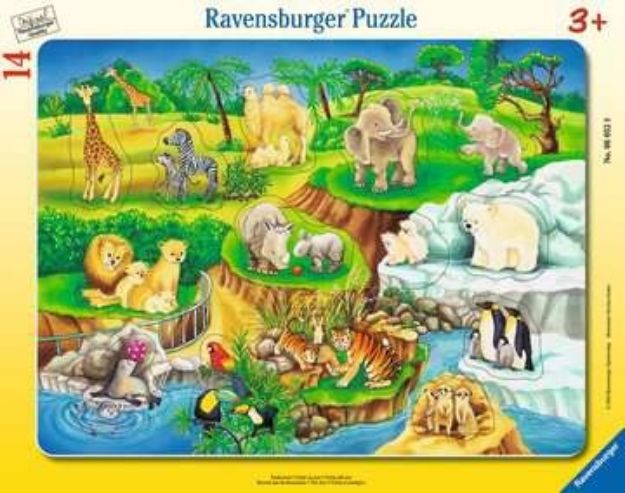 Bild von Rahmenpuzzle 14T Zoobesuch - 06052