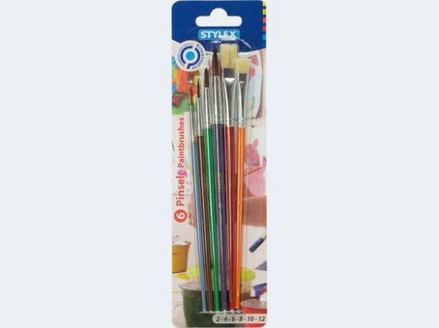 Bild von Schulmalpinselset  Gr 2/4/6/10 und Gr 8/12 - 35060