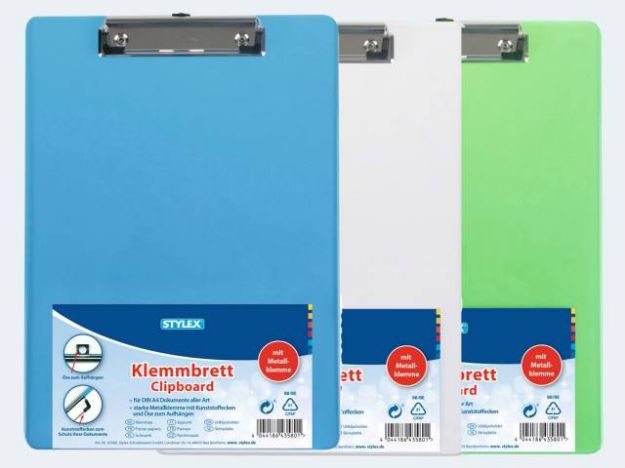 Bild von Klemmbrett A4 - Eine Verkaufseinheit = 3 Stück - 43580