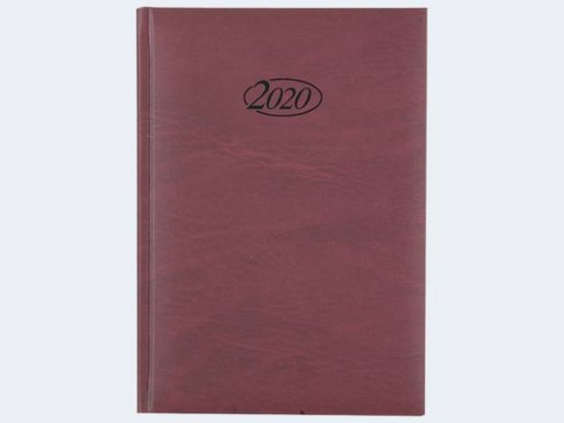 Bild von Buchkalender 2020 Din A51 Tag/1 Seite Bordeaux - 43765