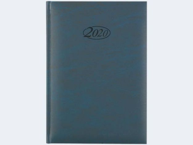 Bild von Buchkalender 2020 Din A51 Tag/1 Seite blau - 43766