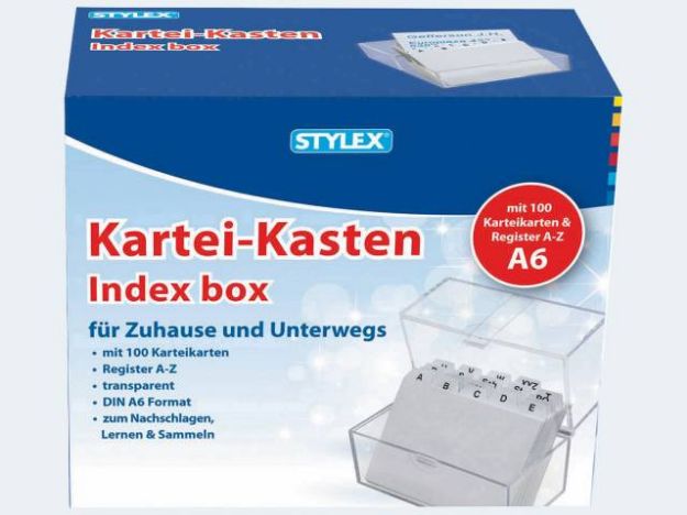 Bild von Karteikasten A6 glasklar - 49972