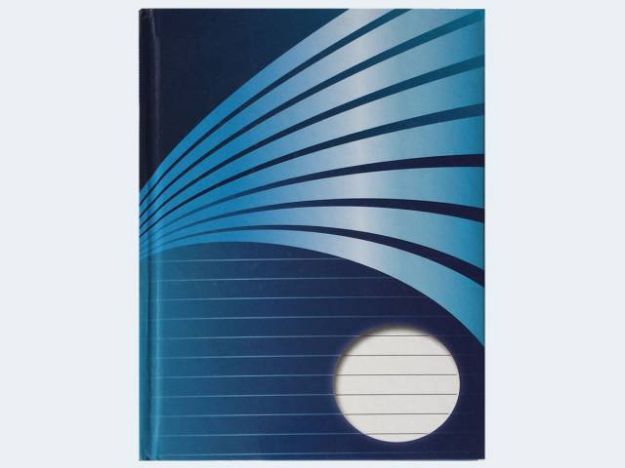 Bild von Kladde A6 200 Seiten liniert blau - 76360