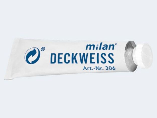 Bild von Milan Deckweiss 20ml (306) - Eine Verkaufseinheit = 8 Stück
