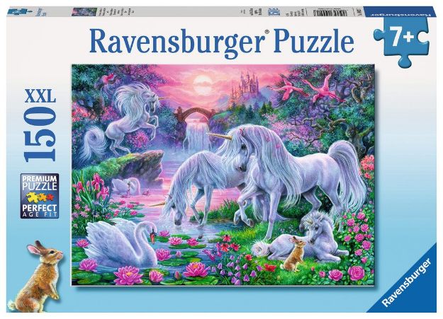 Bild von Ravensburger 10021 Puzzle Einhörner im Abendrot 150 Teile