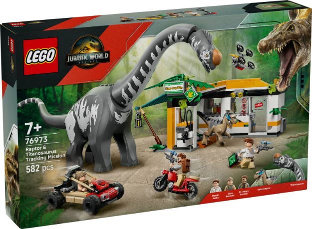 Bild von LEGO® Jurassic World™ - 76973 Raptor & Titanosaurus: Große Fährtensuche