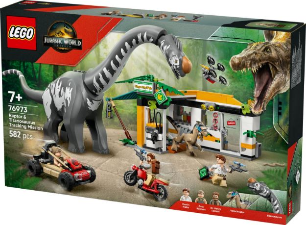Bild von LEGO® Jurassic World™ - 76973 Raptor & Titanosaurus: Große Fährtensuche