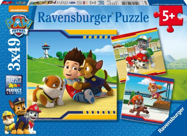 Bild von Ravensburger 09369 Puzzle Paw Patrol Helden im Fell 3 x 49 Teile