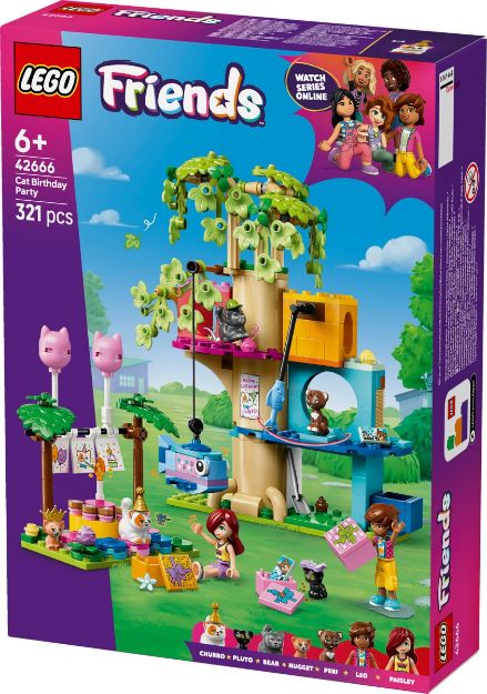Bild von LEGO® Friends - 42666 Katzengeburtstagsparty & Baumhaus