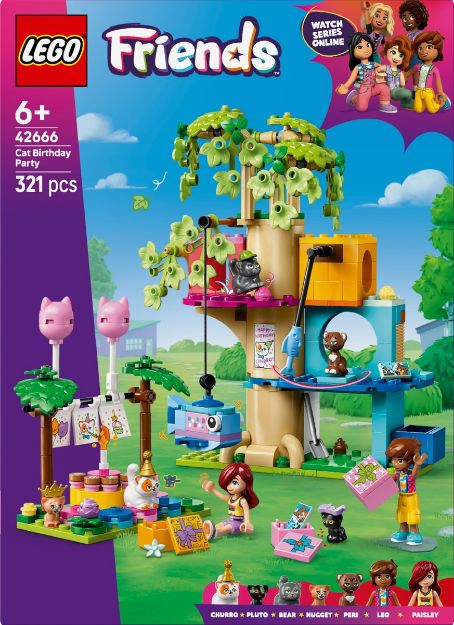 Bild von LEGO® Friends - 42666 Katzengeburtstagsparty & Baumhaus