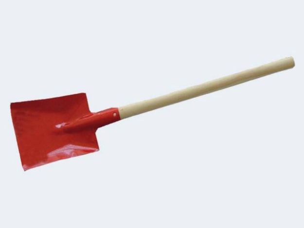 Bild von Schaufel 30cm Metall mit Holzstiel - 32312
