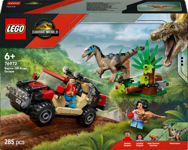 Bild von LEGO® Jurassic World™ - 76972 Raptor: Verfolgungsjagd mit dem Geländewagen