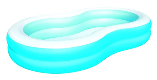 Bild von Family Pool Lagune 252x147cm 2 extra breite Ringe - 54117