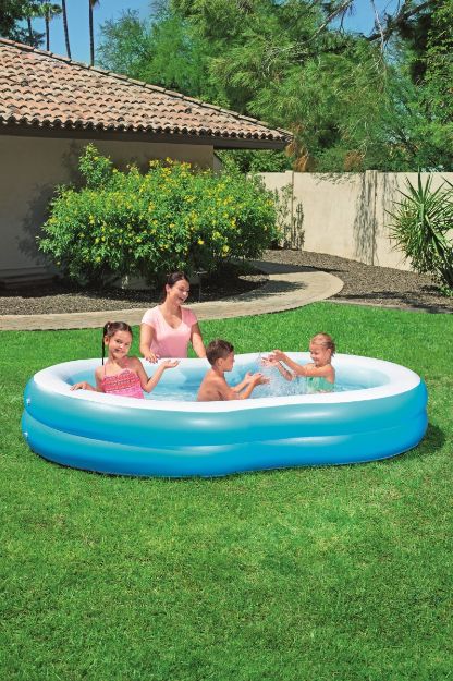Bild von Family Pool Lagune 252x147cm 2 extra breite Ringe - 54117