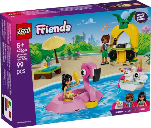 Bild von LEGO® Friends - 42658 Poolparty mit Einhorn und Flamingo