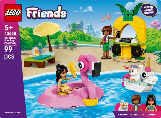 Bild von LEGO® Friends - 42658 Poolparty mit Einhorn und Flamingo