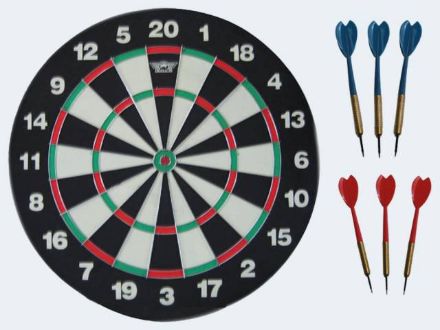 Zeige Details für Steeldart Scheibe 45,7cm Windsor mit 6 Pfeilen - 68235 Bild von Steeldart Scheibe 45,7cm Windsor mit 6 Pfeilen - 68235