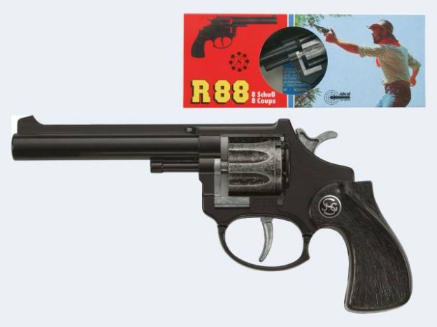 Bild von 8-Sch Pistole R88 18cm scchwarz  Zink/Pl Langlauf - 1010288