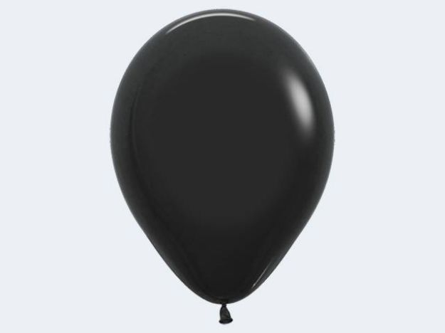 Bild von 8 Luftballon schwarz 30cm - 12021