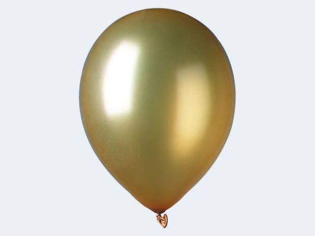 Bild von 7 Luftballon metallic Gold 30cm - 12076
