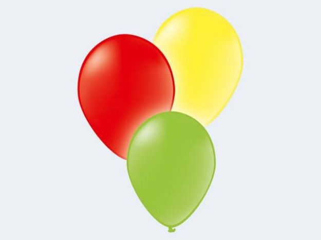 Bild von 7 Luftballon neon 28cm bunt - 12060