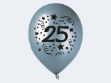 Bild von 5 Luftballon "25" silber 30cm - 12430