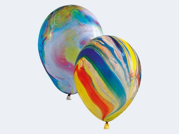 Bild von 4 Luftballon marmoriert 30cm - 12630