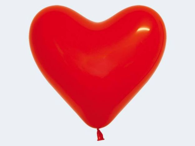 Bild von 12 Herz Luftballon rot 25cm - 12765